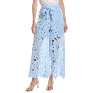 Hl Affair Womens Floral Lace Pant, Blue